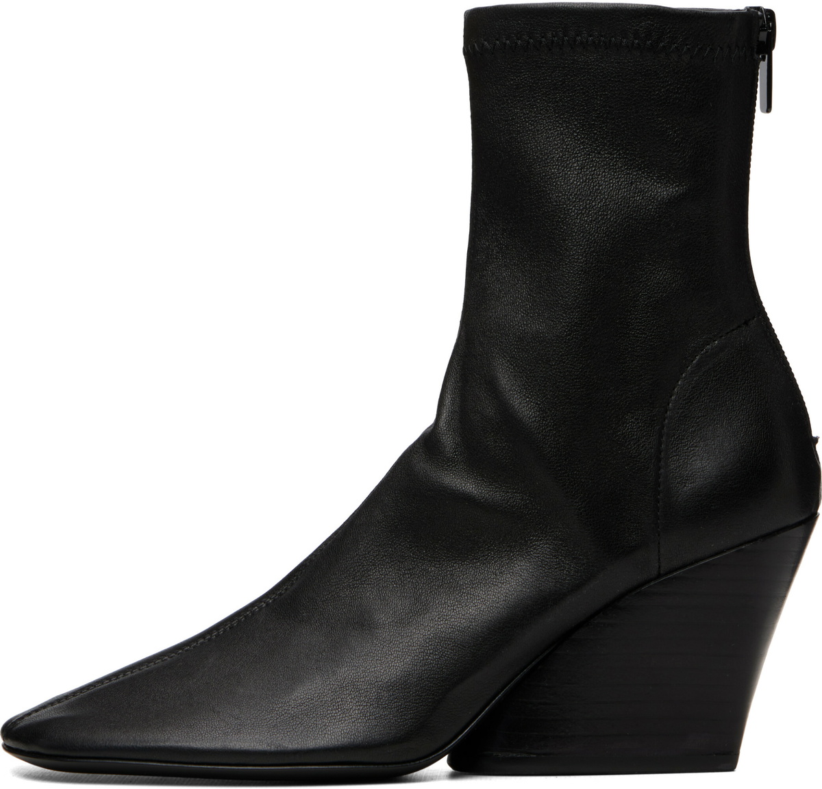 Proenza Schouler Black Slant Stretch Boots