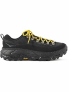 Hoka One One - Tor Summit Rubber-Trimmed Nubuck and Mesh Sneakers - Black