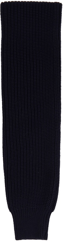 Photo: Sunnei Navy Knit Sleeve Scarf
