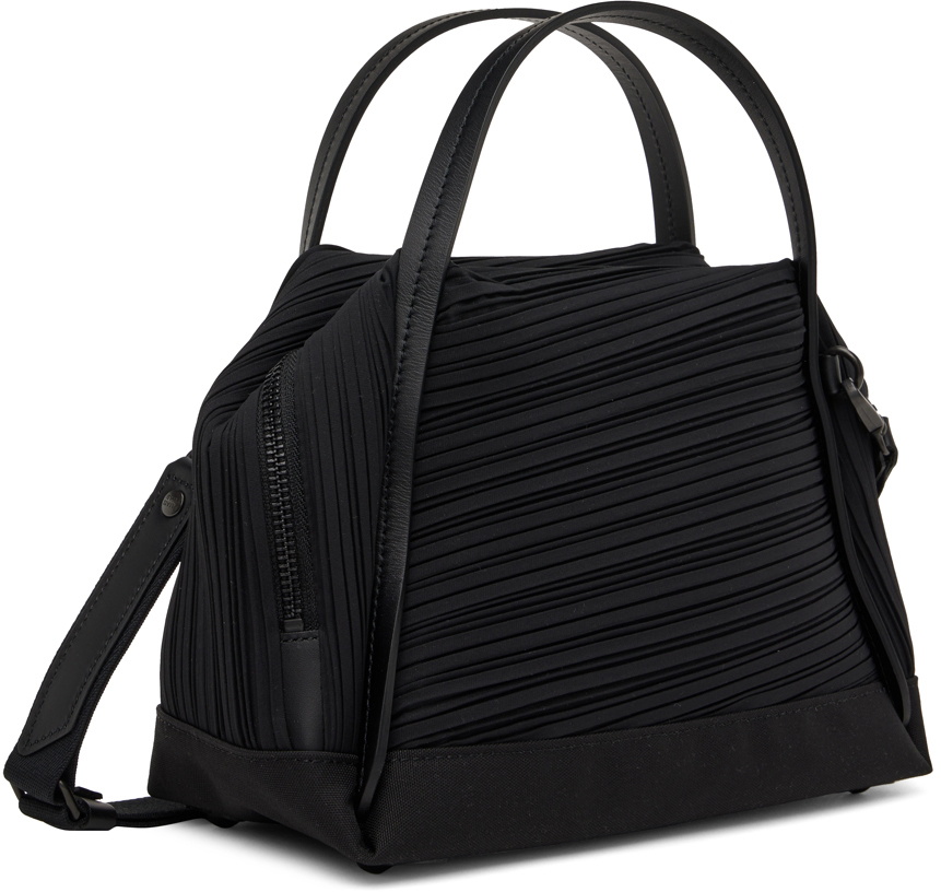 Pleats Please Issey Miyake Black Bias Pleats Bag Pleats Please