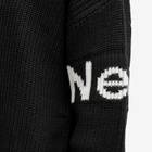 New Amsterdam Surf Association Men's New Amsterdam Name Knit Sweatshirt in Black