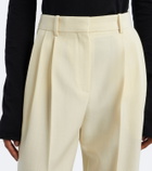 Calvin Klein Collection Cora wool and cotton canvas straight pants
