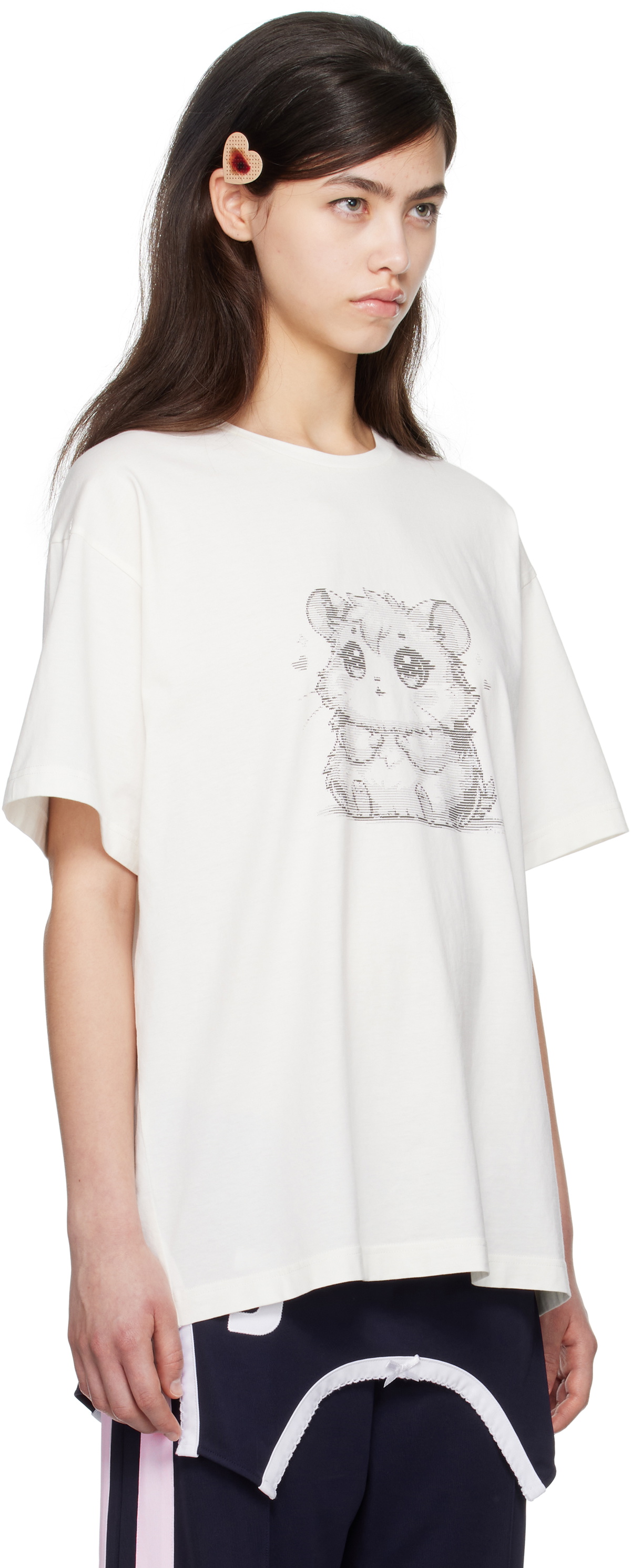 I'm Sorry by Petra Collins SSENSE Exclusive White JennyFax Edition Oversized T-shirt