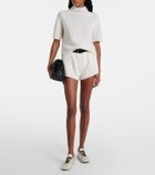 Lisa Yang Low-rise cashmere shorts