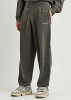 Mki Miyuki Zoku Logo-embroidered Knitted Sweatpants Grey