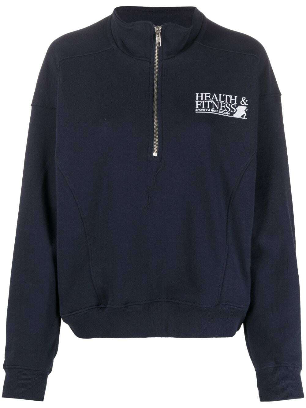 SPORTY & RICH Health Fitness Cotton Sweatshirt Sporty & Rich