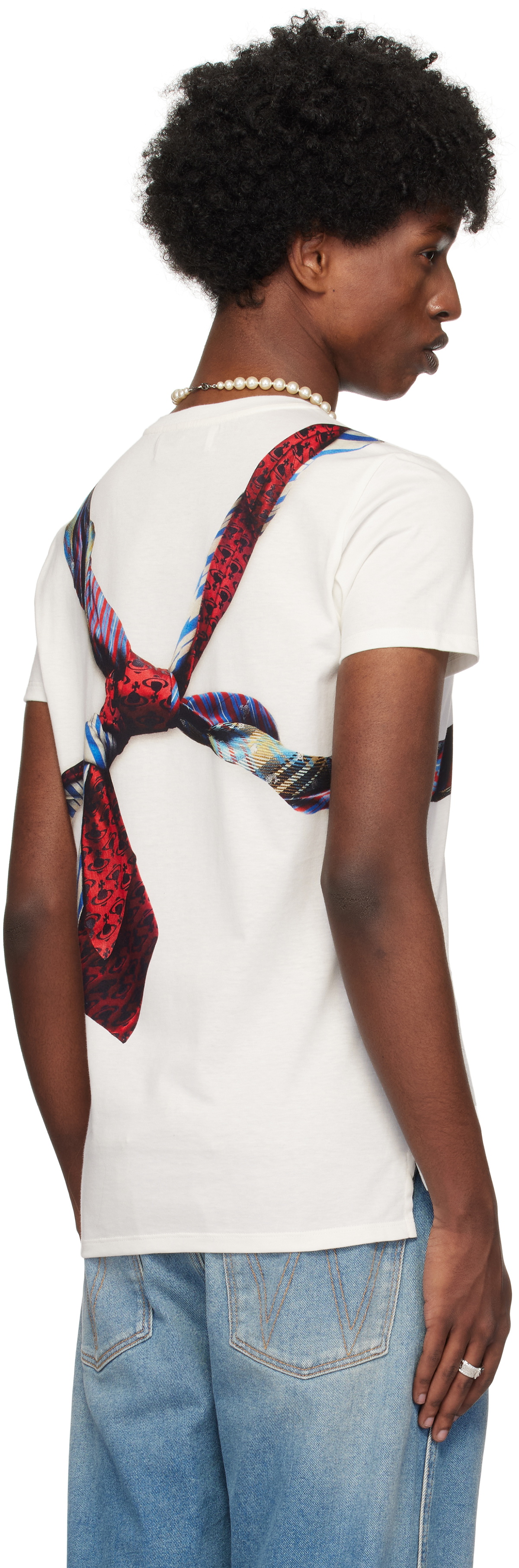 Vivienne Westwood White Tie Bondage Peru T-shirt Vivienne Westwood