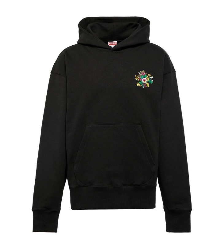 Photo: Kenzo - Embroidered cotton jersey hoodie