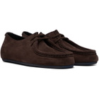 Jil Sander Brown Hood Lace-Up Derbys