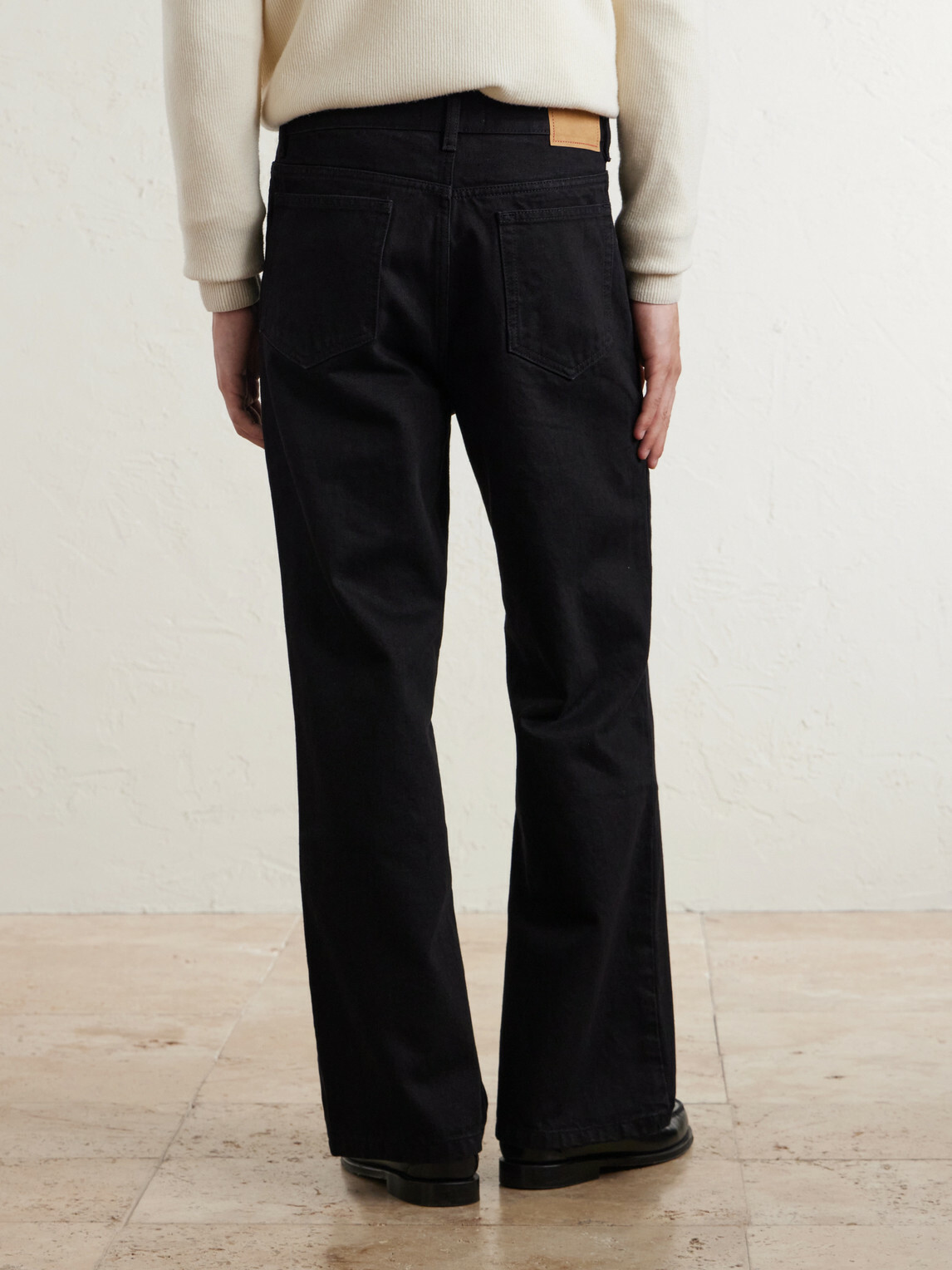 Jeanerica - Genua Straight-Leg Cotton-Blend Chino Trousers - Black