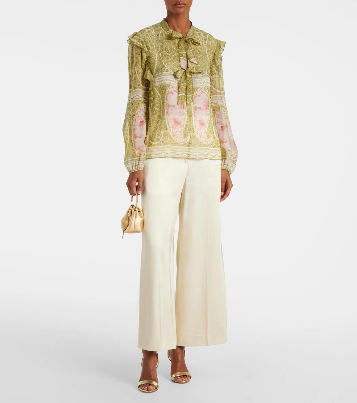 Giambattista Valli Printed silk georgette blouse