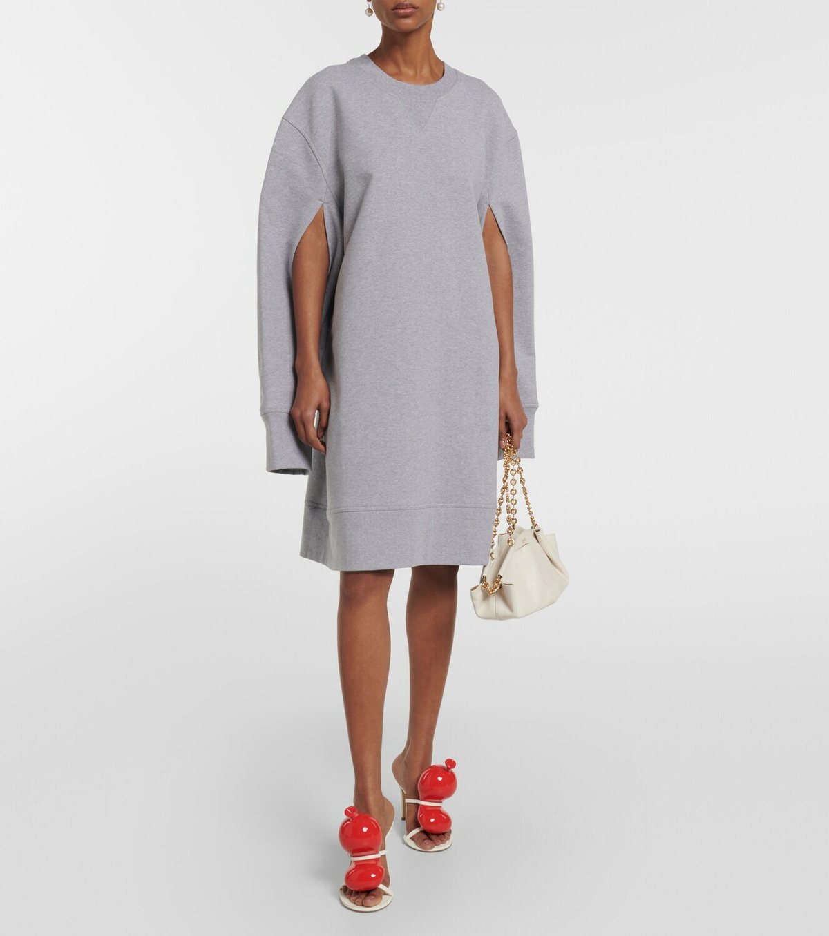 Loewe - Oversized cotton fleece mini dress Loewe