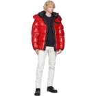 Moncler Grenoble Red Down Verrand Puffer Jacket