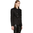 Balmain Black Double-Breasted Blazer