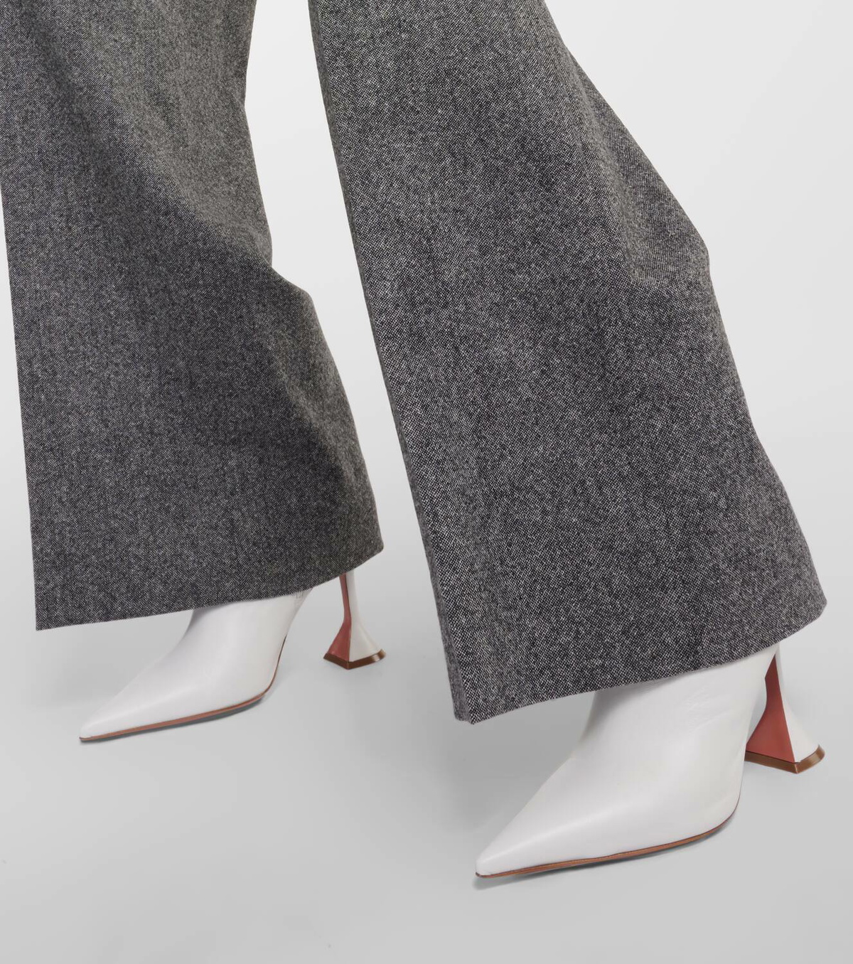 amina muaddi giorgia leather ankle boots