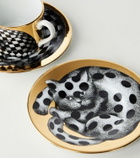 Fornasetti High Fidelity set of 2 porcelain teacups