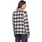 Naked and Famous Denim Black and White Slubby Check Work Shirt