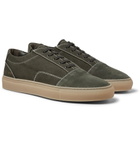 Common Projects - Cap-Toe Canvas and Nubuck Sneakers - Men - Green