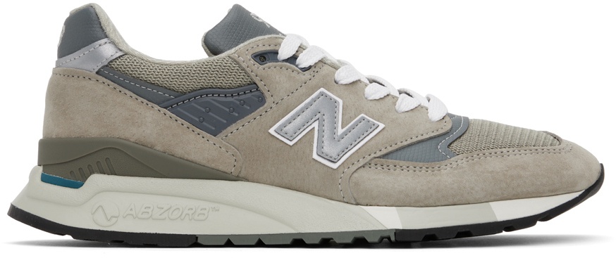 Photo: New Balance Taupe Made In USA 998 Sneakers