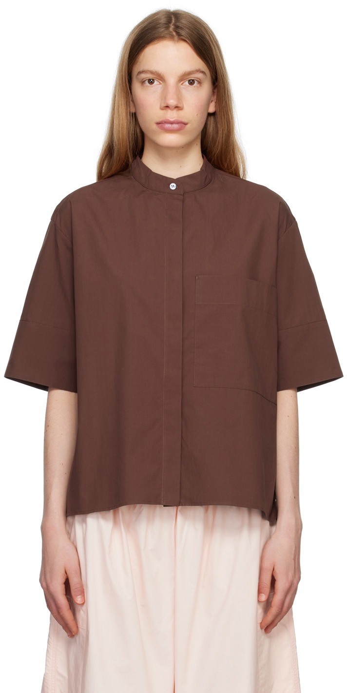 Studio Nicholson Burgundy Annick Shirt Studio Nicholson