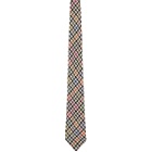 tss Multicolor Linen Houndstooth Tie