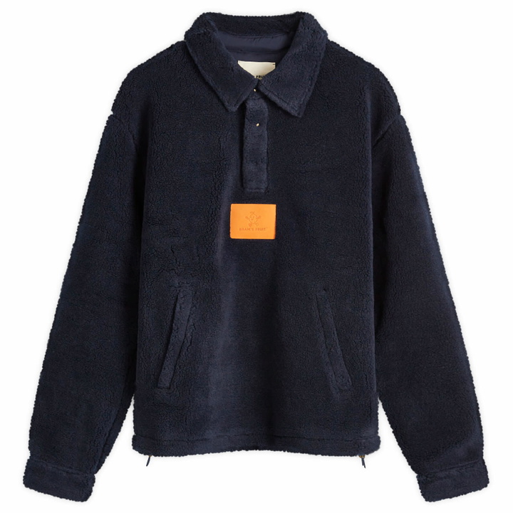 Photo: Bram's Fruit Men's Pullover Fleece Sweatshirt in Navy