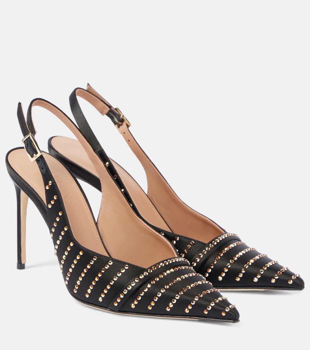 パンプス MALONE SOULIERS PUMPS Malone Souliers Jazz 90 embellished satin pumps Malone Souliers