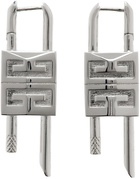 Givenchy Silver Small Lock Earrings