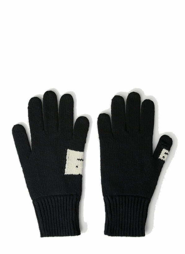 Photo: Face Patch Gloves in Black