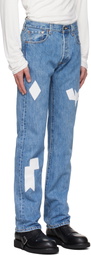 Stefan Cooke Blue Patch Jeans