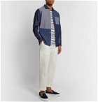 Albam - Tapered Pleated Cotton-Ripstop Trousers - Neutrals