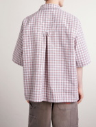 Willy Chavarria - SS Corcoran Checked Woven Shirt - Red