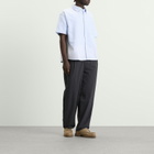 Bram's Fruit Men's Distressed Oxford Shortsleeve Shirt in Light Blue