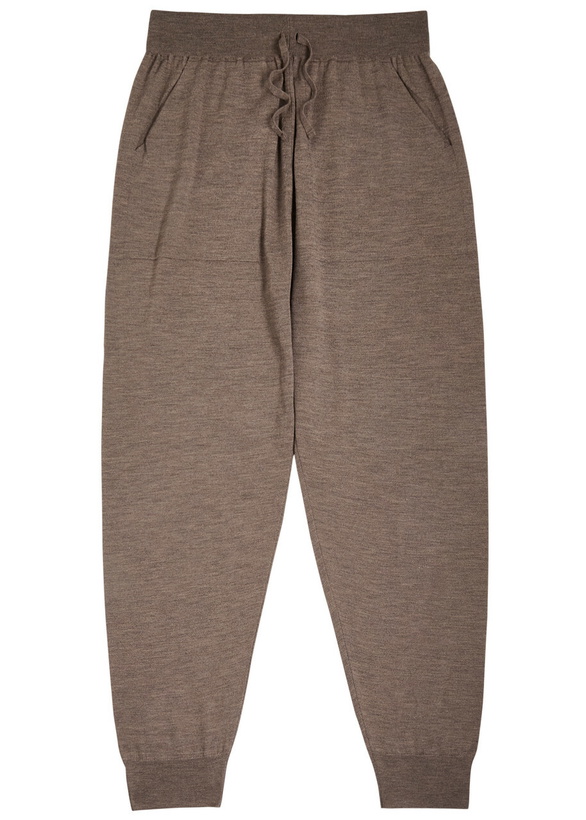 Photo: John Smedley Henning Wool Sweatpants Light Brown
