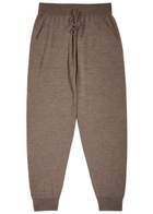 John Smedley Henning Wool Sweatpants Light Brown