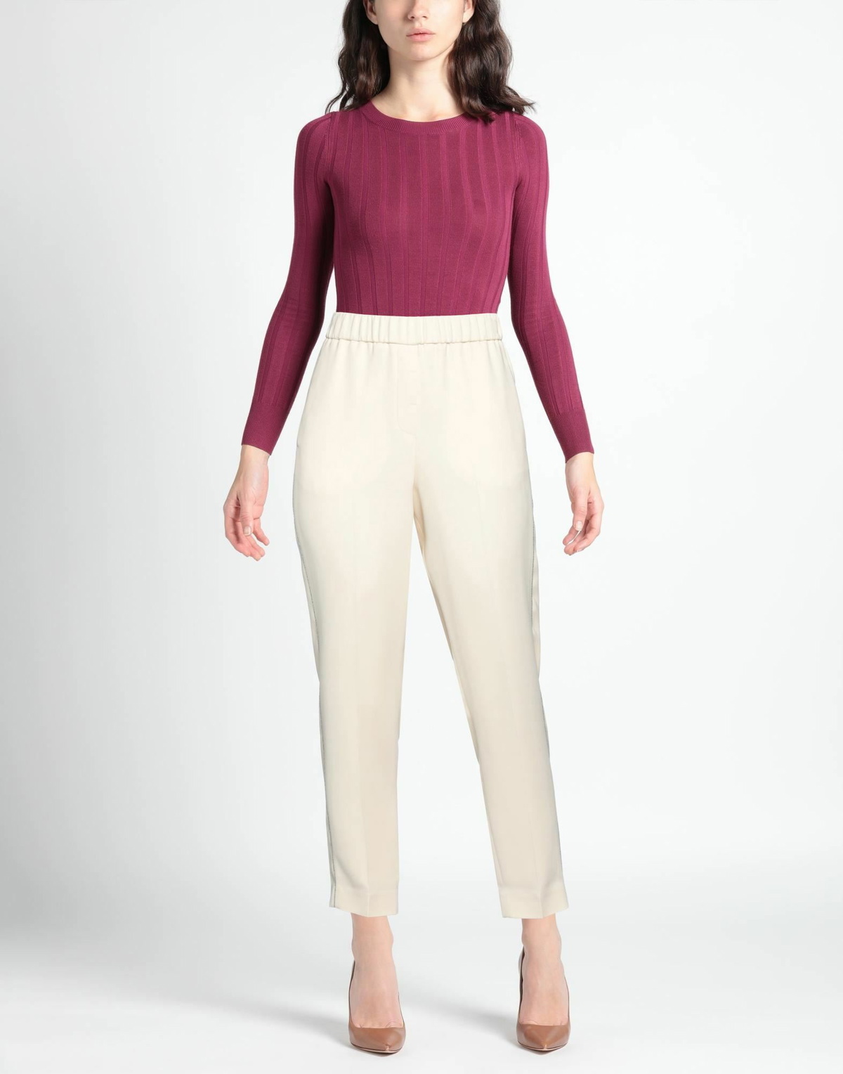 Peserico Womens Pants Ivory