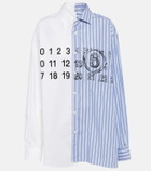 MM6 Maison Margiela Logo cotton poplin shirt