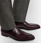 George Cleverley - George Full-Grain Leather Penny Loafers - Burgundy