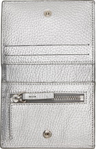 MM6 Maison Margiela Silver Numeric Bifold Wallet