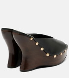 Magda Butrym 115 studded leather wedge mules