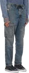 Diesel Blue D-Krooley Cargo Pants