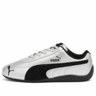 Puma Speedcat Metallic Sneaker in Silver/Black