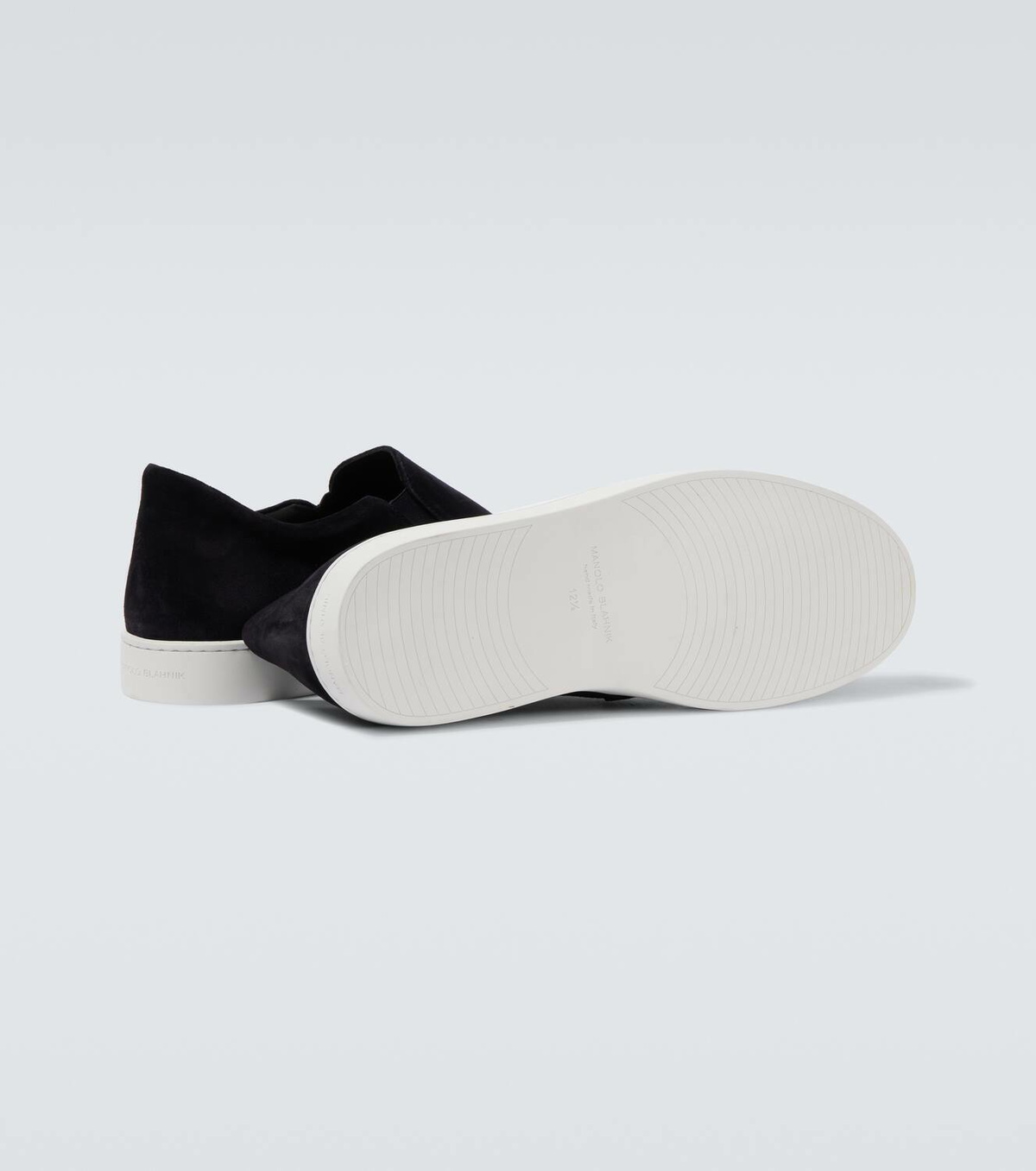 Manolo Blahnik Nadores suede slip-on sneakers