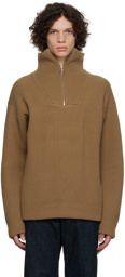Joseph Tan Half-Zip Sweater