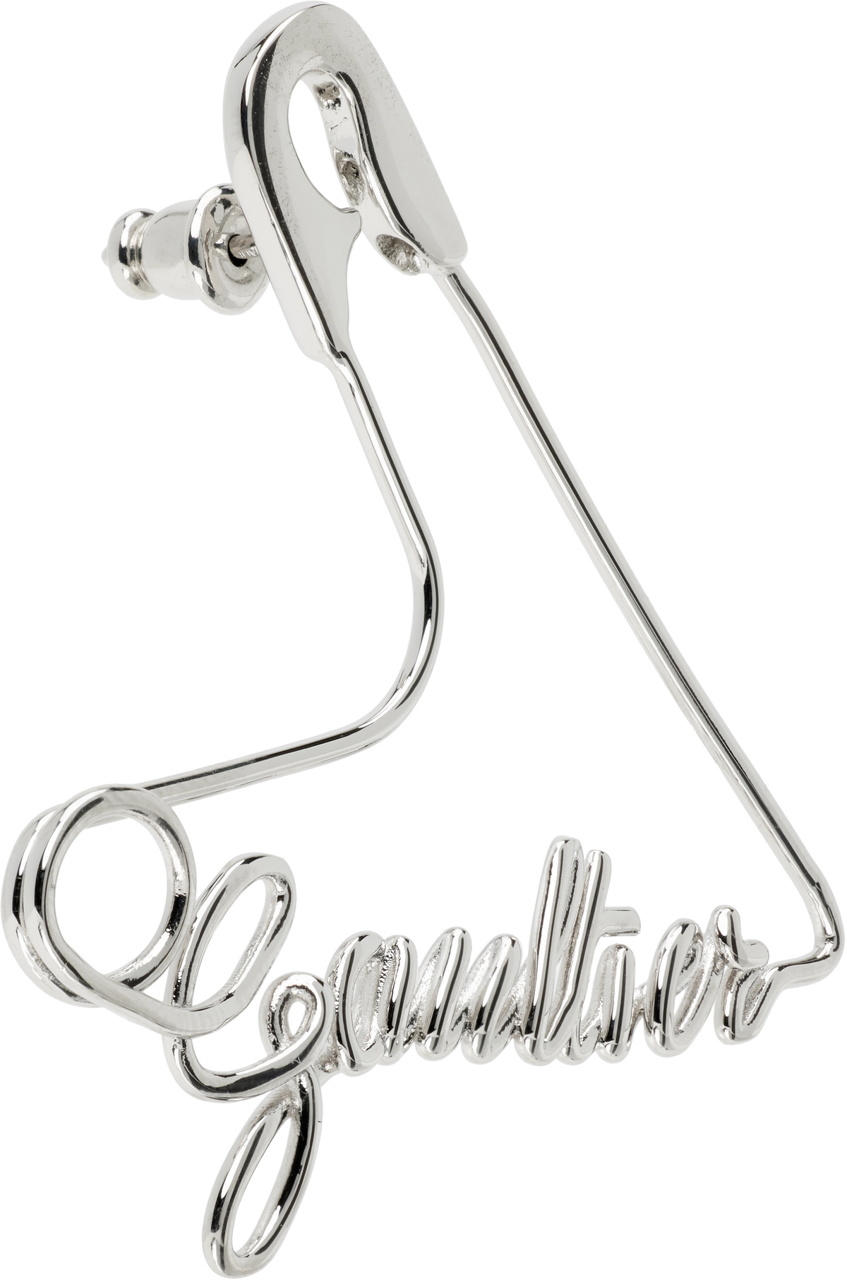 Jean Paul Gaultier 'The Heart Safety Pin' Single Earring