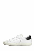 Philippe Model Prsx Low Sneakers In White Suede And Leather