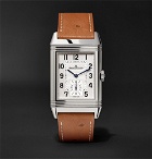 Jaeger-LeCoultre - Reverso Classic Large 27mm Stainless Steel and Ostrich Watch - Silver