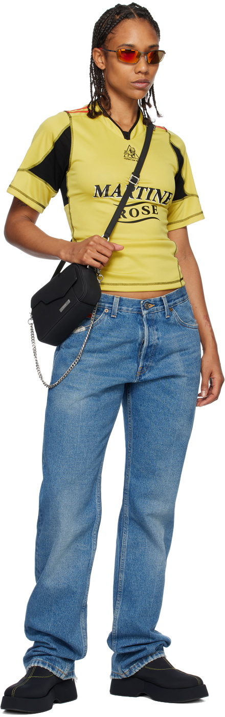 Martine Rose Blue Low-Rise Jeans