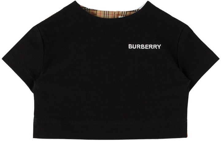 Photo: Burberry Baby Black Logo T-Shirt