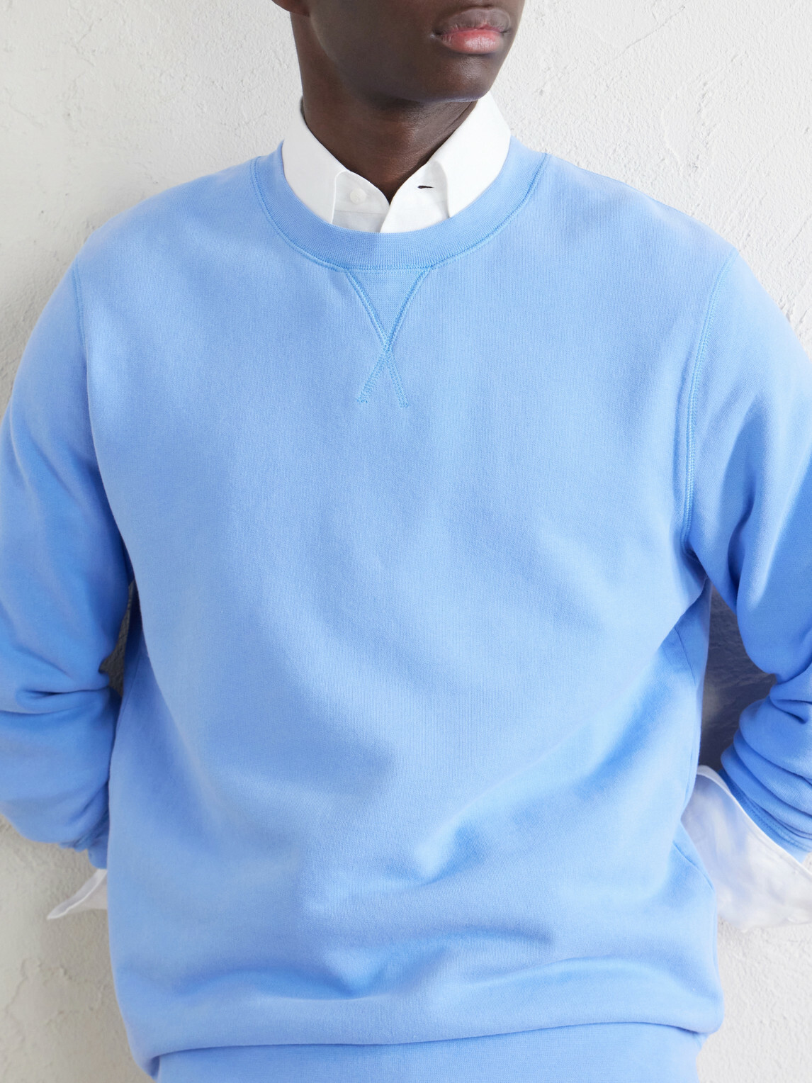 Sunspel - Cotton-Jersey Sweatshirt - Blue